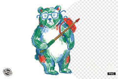 Back To School Teddy Bear Clipart Product Image 1
