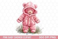 Pink Baby Shower Clipart Product Image 1