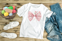 Blush Pink Rose Coquette Bow Clipart Product Image 9