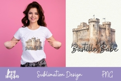 Bastille Baby French Sublimation Bastille Day Paris PNG Product Image 1