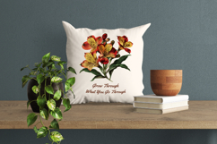 Retro Vintage Alstroemeria Flowers Clipart Bundle Product Image 10