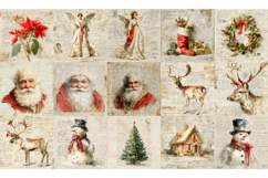Vintage Christmas Journal Pages Png Clipart Product Image 2