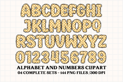 Halloween Alphabet png clipart, halloween letters doodle Product Image 4