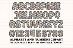 POLICE Alphabet &amp; Numbers Clipart Classroom PNG Bundle Product Image 4