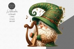 St Patrick Gnome, Gnome clipart, Gnome sublimation Product Image 1