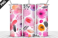Flowers Tumbler Wrap | Sublimation Design | Tumble PNG Product Image 1