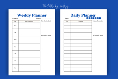 Productivity Weekly &amp; Daily Planner Template Editable Canva Product Image 2