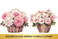 Watercolour Spring Florals Clipart Product Image 1