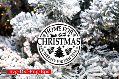 Christmas Round sign Svg holiday quotes Svg design Christmas Product Image 2