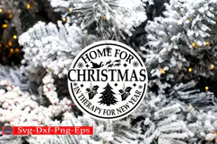 Christmas Round sign Svg holiday quotes Svg design Christmas Product Image 2