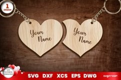 Valentine&#039;s Day Hearts Keychains | Laser Cut | Glowforge Product Image 10
