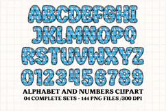 Christmas Alphabet png clipart, christmas letters doodle Product Image 4