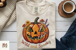 Wild and Spooky Halloween PNG, Stitch Pumpkin Sublimation Product Image 9