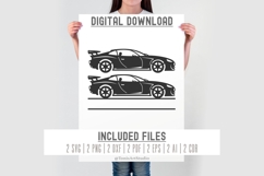 Race Car Monogram SVG | Car Laser Cut | Kids Room Wall Decor Product Image 10