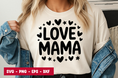 Love Mama Typography SVG PNG Product Image 1
