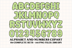 Whimsical Alphabet &amp; Numbers Clipart PNG 300 DPI Product Image 4