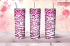 Valentine’s Leopard Tumbler Sublimation | Skinny 20 oz Product Image 10