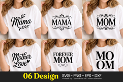 Mama Mom Vintage Frame Quotes SVG PNG Product Image 1