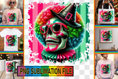 Stylish TOTE BAG Gift Ideas PNG, Skull Product Image 1