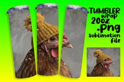 Winter-Themed Animal Tumbler Wrap Sublimation 20oz Product Image 1