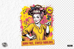 Funny Patriotic Grandma PNG Illustration Product Image 1