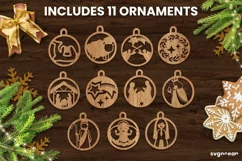 Nativity Wooden Gift Box Laser Cut | 11 Christmas Toys | SVG Product Image 3