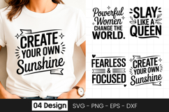 Create Your Own Sunshine Motivation SVG PNG Product Image 1