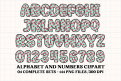 Shabby Chic letters doodle, shabby chic png alphabet clipart Product Image 4