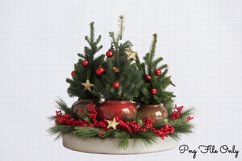 Christmas Tree Arrangement Decoration Clipart Bundle PNG Product Image 13