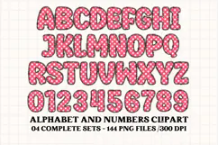 Christmas Alphabet png clipart, christmas letters doodle Product Image 4