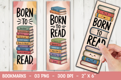 Born to Read Bookmark Sublimation Product Image 1