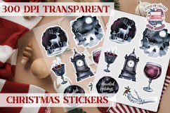 Christmas Sticker Sheet Gothic Dark Winter Holiday PNG Product Image 1