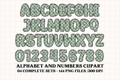 Boho tribal Alphabet png clipart, boho letters doodle Product Image 4