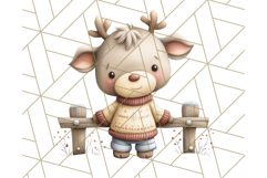Storybook Santa &amp; Friends PNG Clipart, Christmas Png Clipart Product Image 2