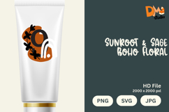 Sunroot &amp; Sage Boho Floral Monogram Product Image 1