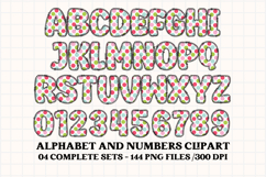 Shabby Chic letters doodle, shabby chic png alphabet clipart Product Image 4