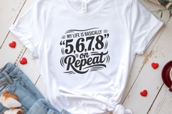 My Life Is Basically 5 6 7 8 svg cut file | Dance Quote svg Product Image 3