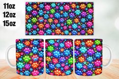 Paws Mug Wrap Sublimation 11oz, 12oz, 15oz Product Image 1