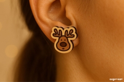 Christmas Stud Earrings Bundle | Jewerly SVG | Laser Cut Product Image 7