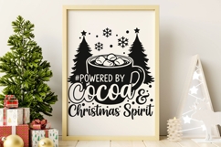 Powered By Cocoa And Christmas Spirit Svg, Hot Cocoa Svg. Product Image 8