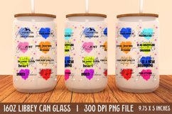 Motivational 16oz Can Glass Wrap, Libbey Can Wrap Product Image 1