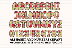 Fall Autumn Alphabet png clipart, fall autumn letters doodle Product Image 4