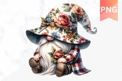 Floral Gnome Sublimation - Clipart PNG Bundle Product Image 11