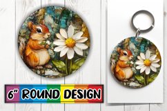Luminous Round Designs Sublimation PNG, Animals Product Image 1