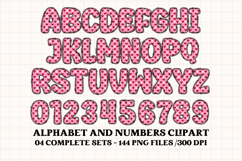 Valentine Alphabet Clip Art, valentines day letters doodle Product Image 4