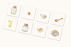 Amalfi Coast Watercolor Clipart, La Dolce Vita, Summer Product Image 5