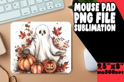 Halloween Watercolor Mouse Pad Design Autumn PNG Product Image 1