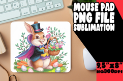 BRIGHT MOUSE PAD INSPIRATIONAL DESIGN, Easter Bunny Product Image 1