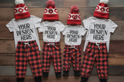 Christmas Family Matching Group Flat Lay Mockup Product Image 1
