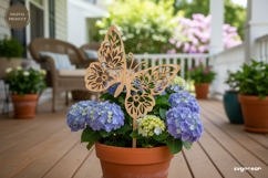 Butterflies Garden Stakes SVG Bundle | Glowforge | Laser Cut Product Image 3